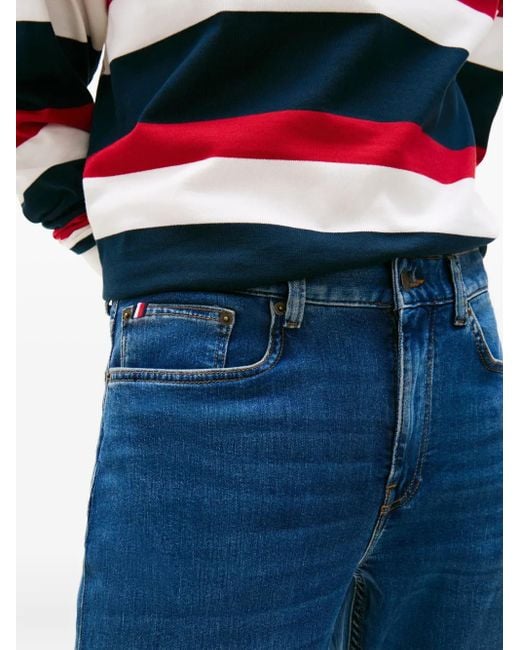 Tommy Hilfiger Blue Logo Patch Jeans for men