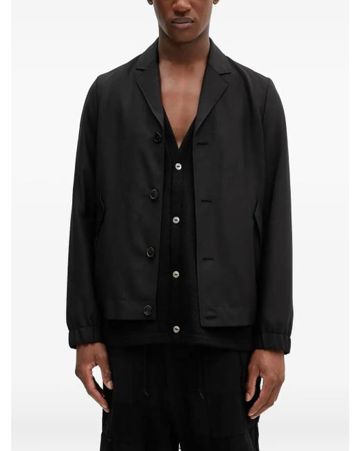 Paul Smith Black Wool Shirt Jacket for men