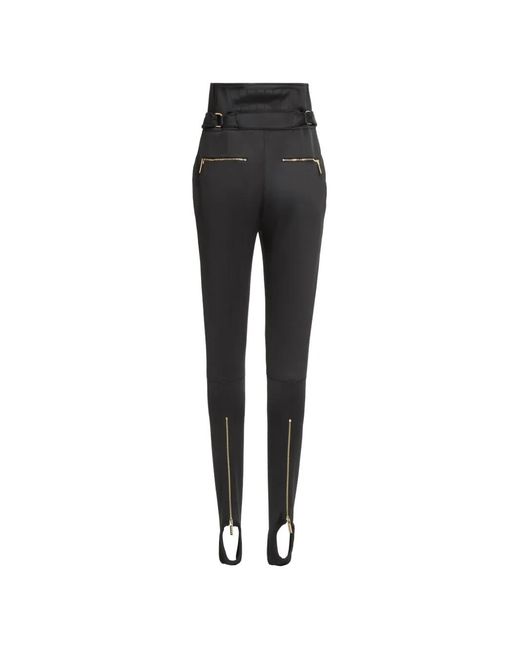 Elie Saab Black Cady Leggings
