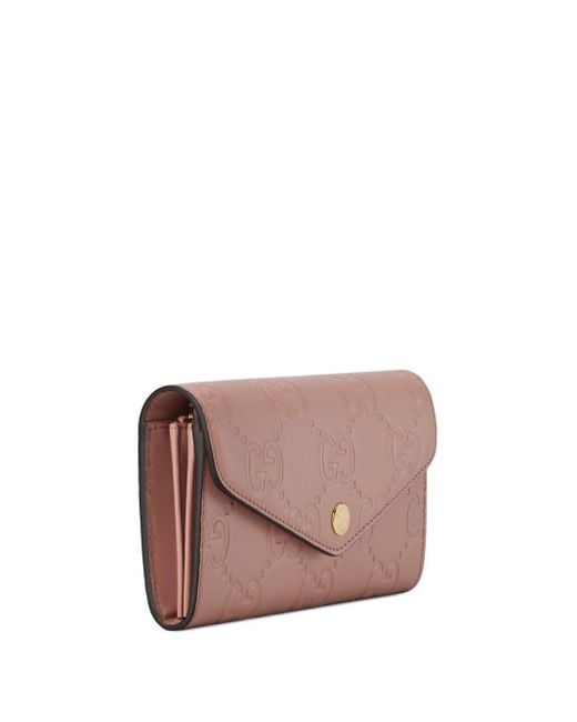 Gucci Pink Gg Continental Wallet