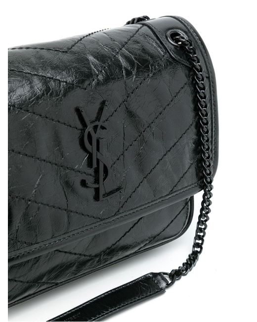 Saint Laurent Black Niki Baby Ysl Shoulder Bag