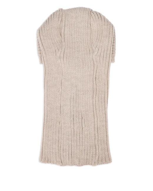Needles Natural Embroidered-Butterfly Rib-Knit Balaclava for men