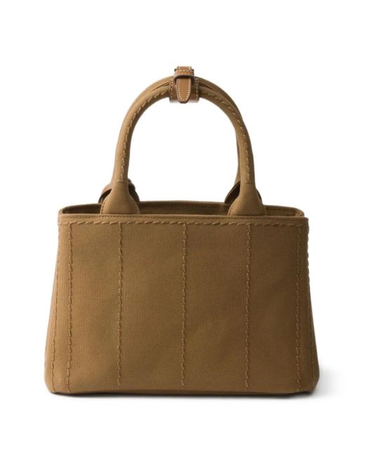 Borsa Jardinière Mini di Prada in Brown