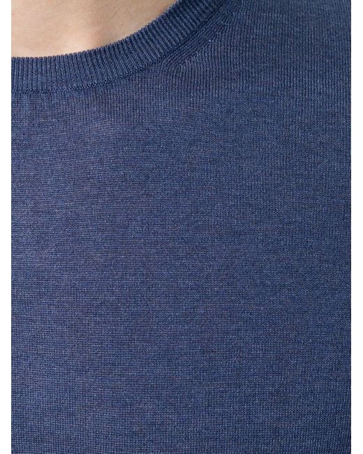 Barba Napoli Blue Plain T-shirt for men