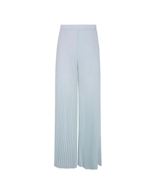 Twinset Blue Pleated Trousers