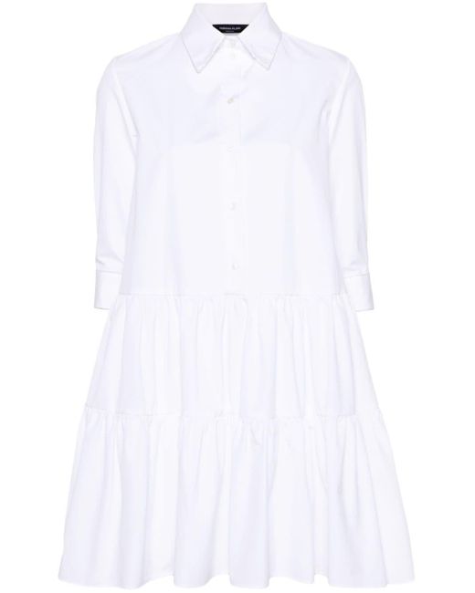 Fabiana Filippi Midi-jurk Met Kralen in het White