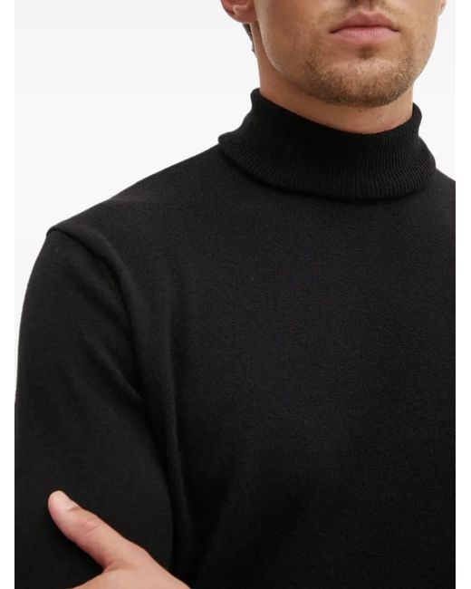 Benetton Black Pull À Col Roulé for men