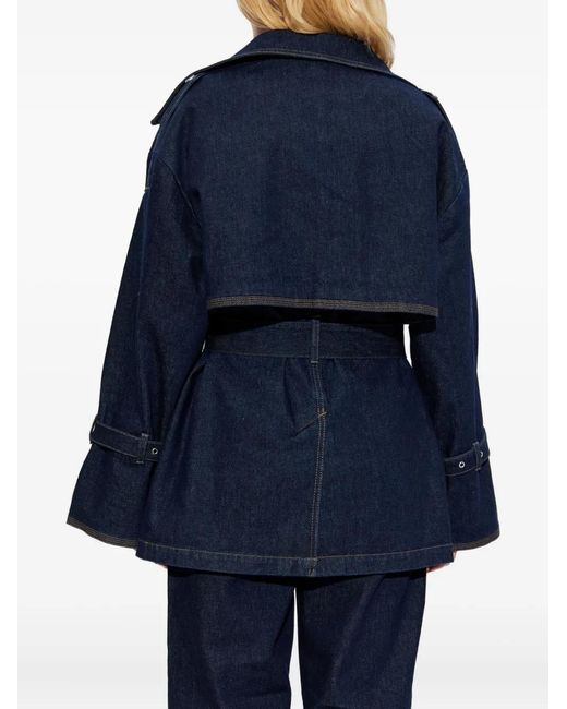 Gestuz Blue Gzsummer Belted Denim Jacket