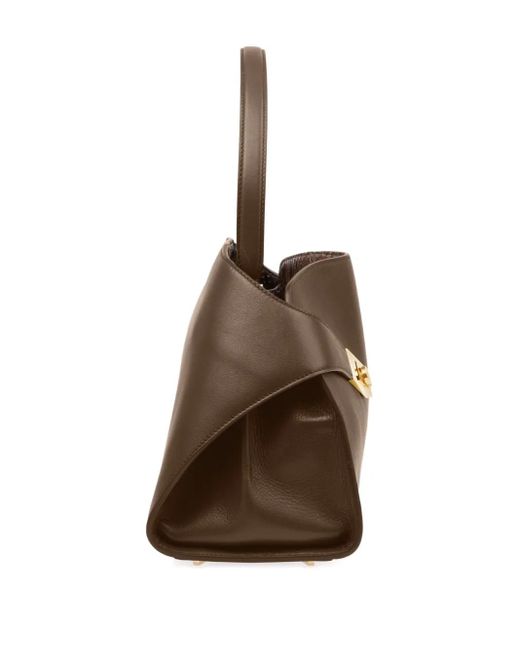 Ferragamo Brown Large Soft Hug Shoulder Bag