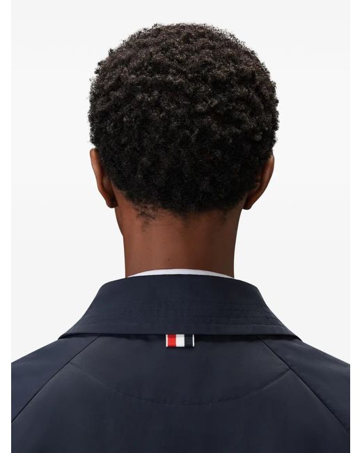 Thom Browne Blue 4-Bar Raglan-Sleeve Jacket
