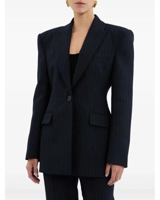Rebecca Vallance Blue Maxwell Blazer Mit Nadelstreifen