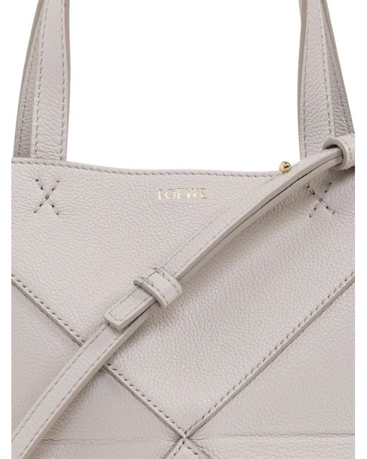Loewe レザー トートバッグ White