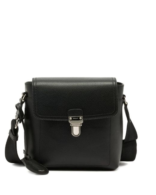 Bally Capitol Bewerkte Leren Crossbodytas in het Black voor heren