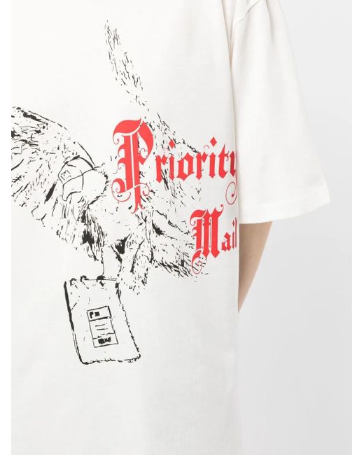 Ih Nom Uh Nit White Graphic-Print Short-Sleeve T-Shirt