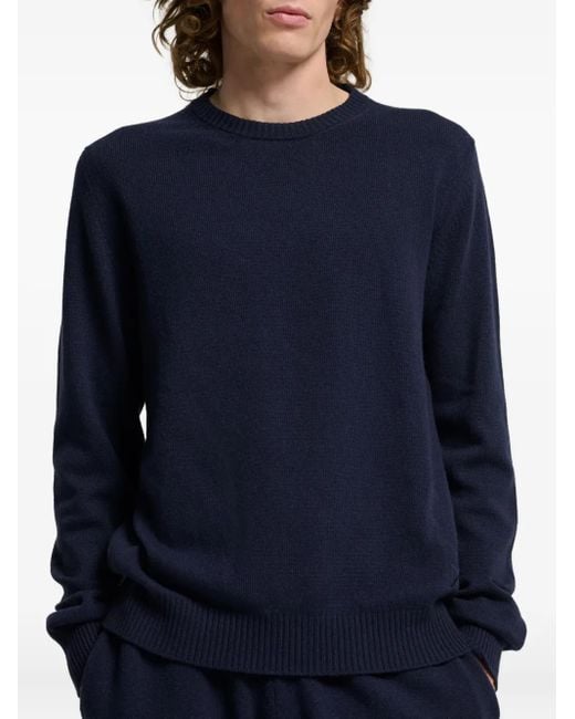 Barrie Blue Crew-Neck Sweater for men