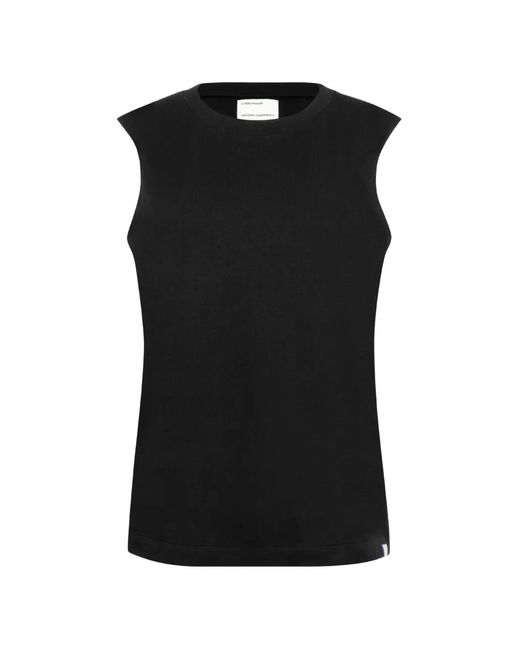 Extreme Cashmere Black Muscle Sleeveless Tank Top