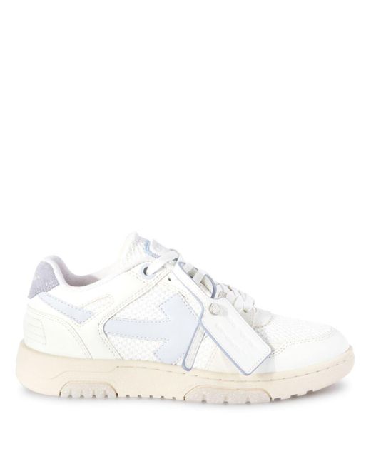 Off-White c/o Virgil Abloh White Slim Out Of Office Leather Sneakers