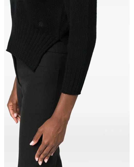 Loulou de Saison Black Mora Three-Quarter Cashmere Jumper