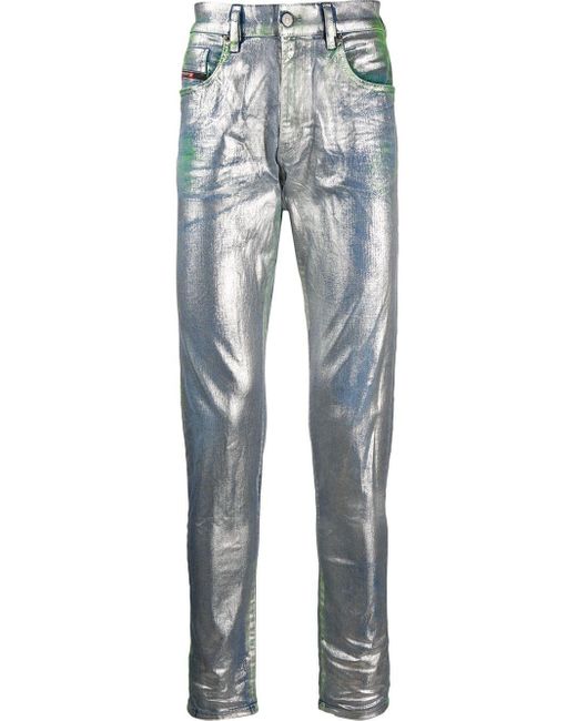 DIESEL Metallic D-strukt Slim Fit Jeans for men