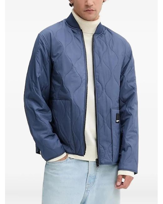 Karl Lagerfeld Rollkragenpullover mit Logo-Patch in Blue für Herren