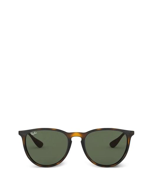 Ray-Ban Green Erika Round-Frame Sunglasses