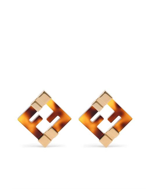 Orecchini Forever di Fendi in Orange
