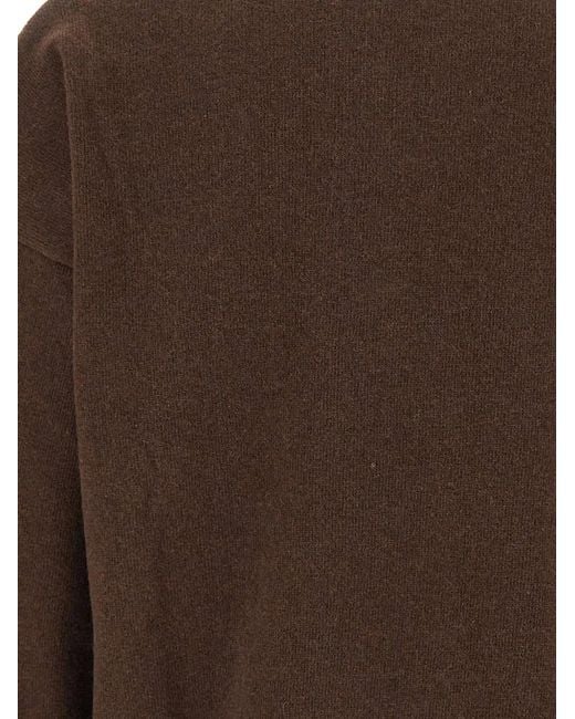 Marella Red Sequoia Argyle-Pattern Sweater