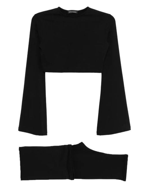 Xenia Magera Black Jersey Set
