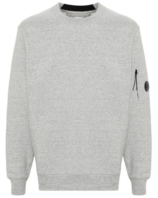 C P Company Gray Lens-Detailed Sweatshirt for men