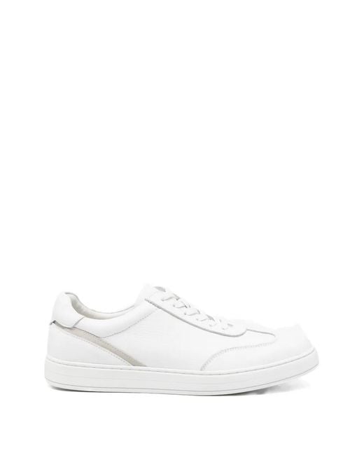 SERGIO MORETTI FIRENZE White Baskets À Empiècements Contrastants for men