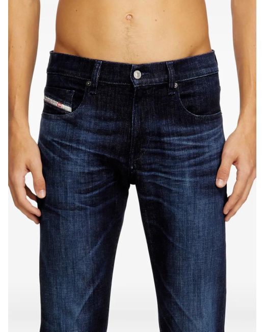 DIESEL Blue D-Strukt 0Adbl Comfort Denim Slim Jeans for men
