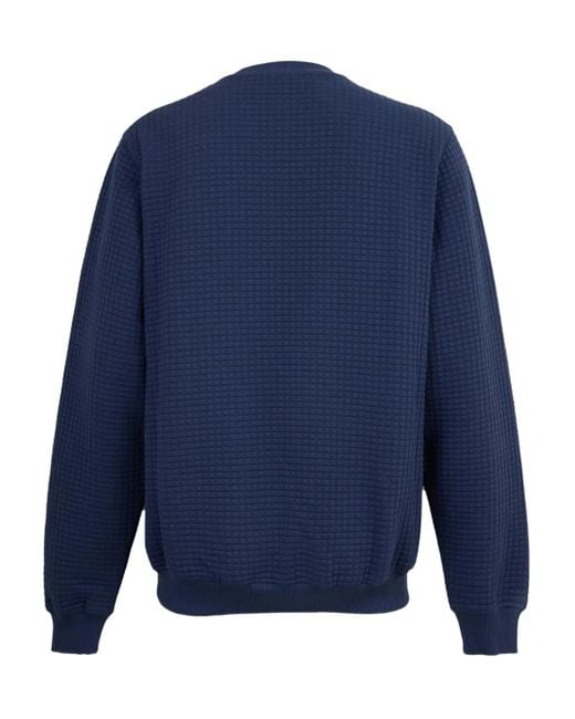 Casablanca Blue Quilted Mascot Sweatshirt for men