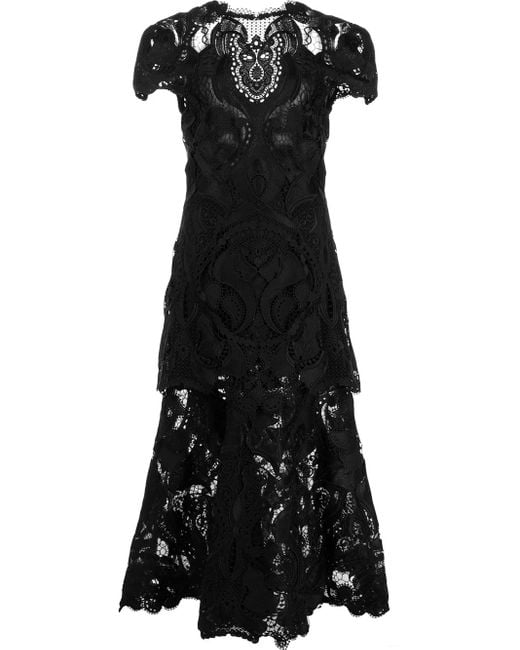 Jonathan Simkhai Black Cut Out-Detail Midi Dress