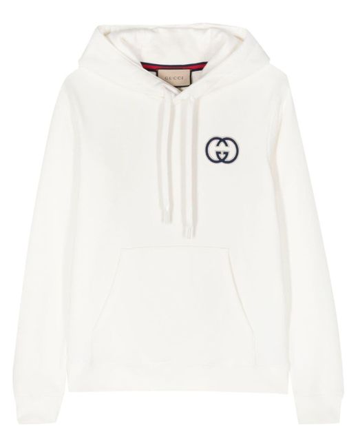 Gucci Hoodie Met GG-logo in het White voor heren