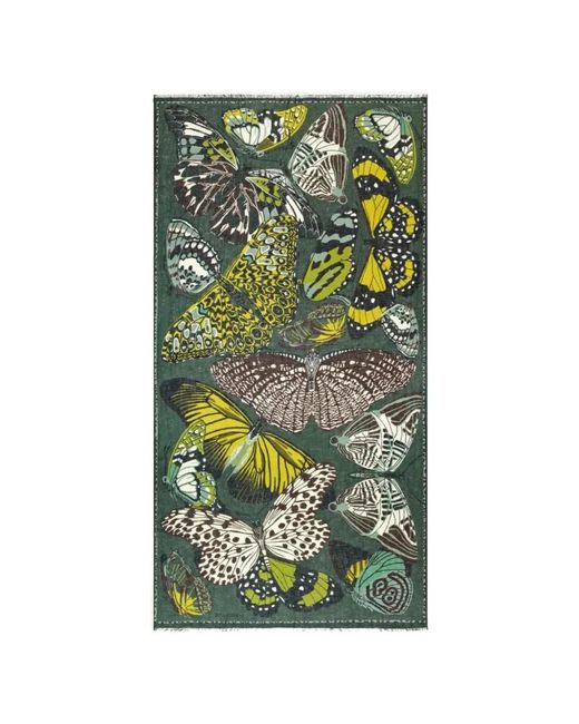 Sciarpa Con Frange di Inoui Edition in Green