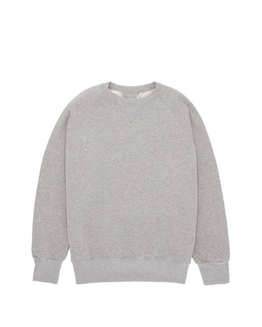 Fortela Gray Harvard Crew-Neck Sweatshirt for men