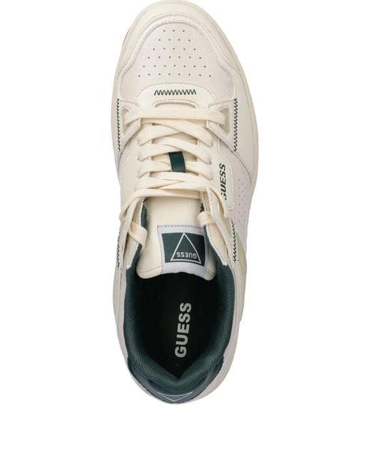 Guess White Vincent Leather Sneakers for men