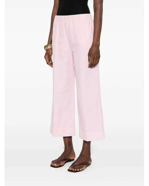 ROSSO35 Pink Elasticated Trousers