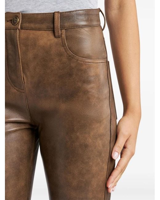 Etro Natural Leather Trousers