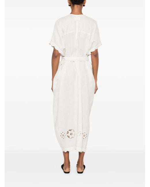 Vita Kin White Sweet Jane Broderie-Anglaise Midi Dress