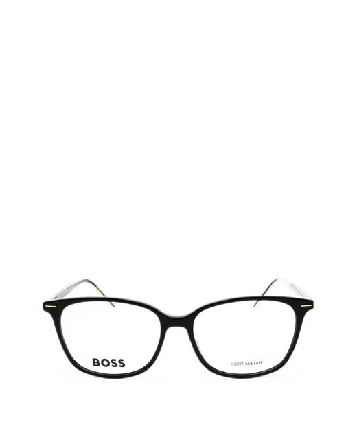 Boss Black Rectangle-Frame Glasses
