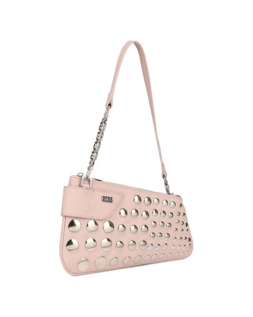 Gcds Pink Comma Notte Shoulder Bag