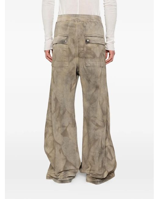 Rick Owens Natural Jean Ample À Lien De Resserrage for men