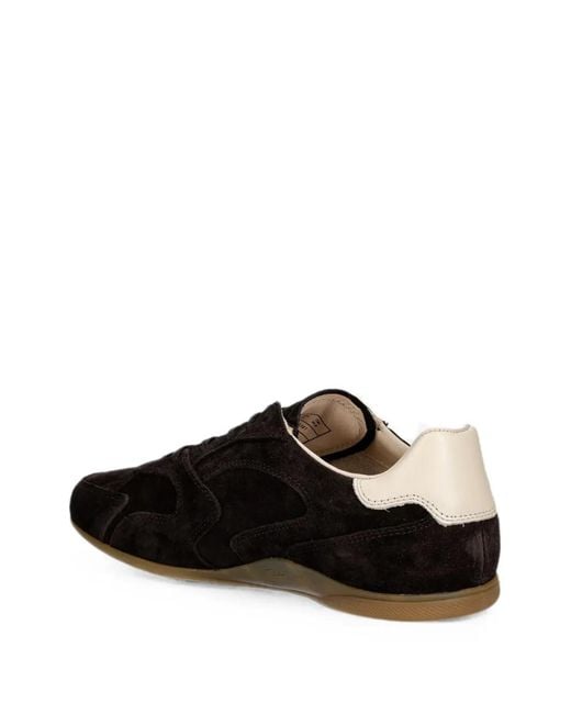 Gant Black Suede Contrast-Heel Sneakers