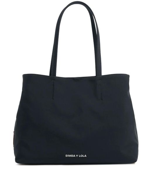 Bimba Y Lola Black Large Chihuahua Tote Bag