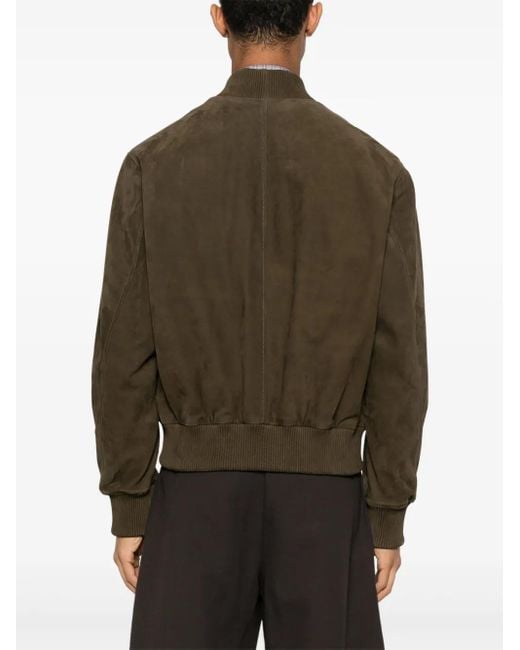 AMI Brown Zipped Jacket for men