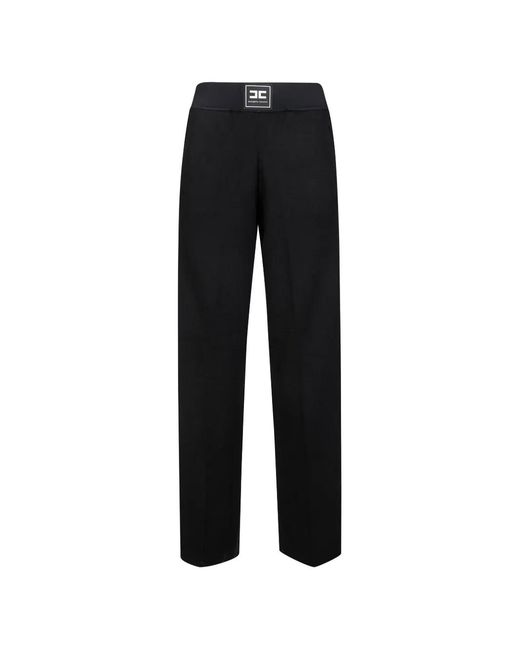 Elisabetta Franchi Black Tricot Trousers