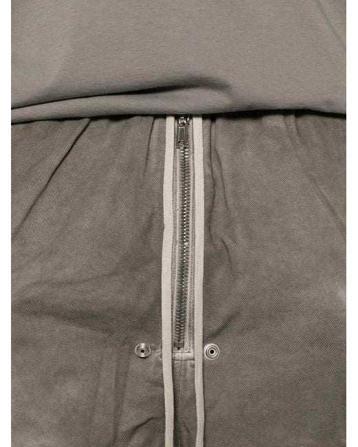 Rick Owens Gray Cargobela Drawstring Cargo Shorts for men