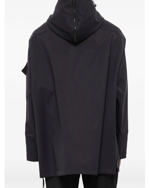 Lanvin Blue Side-Zip Hooded Parka for men