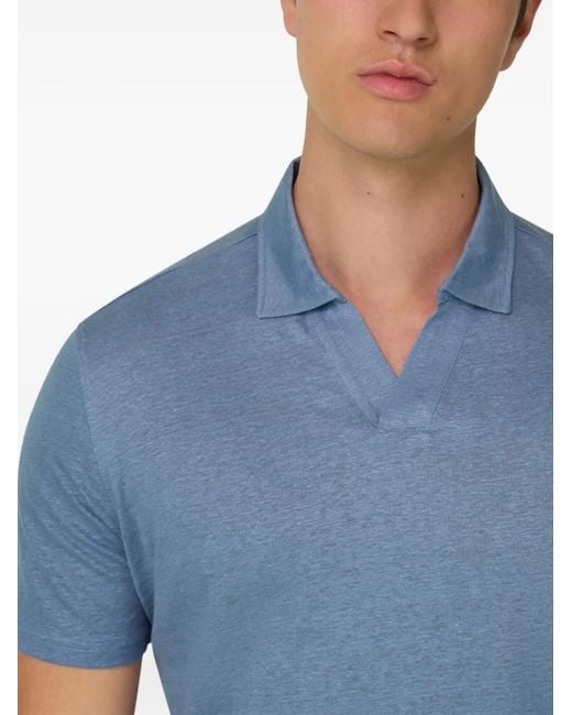 Boggi Blue Polo-Collar T-Shirt for men